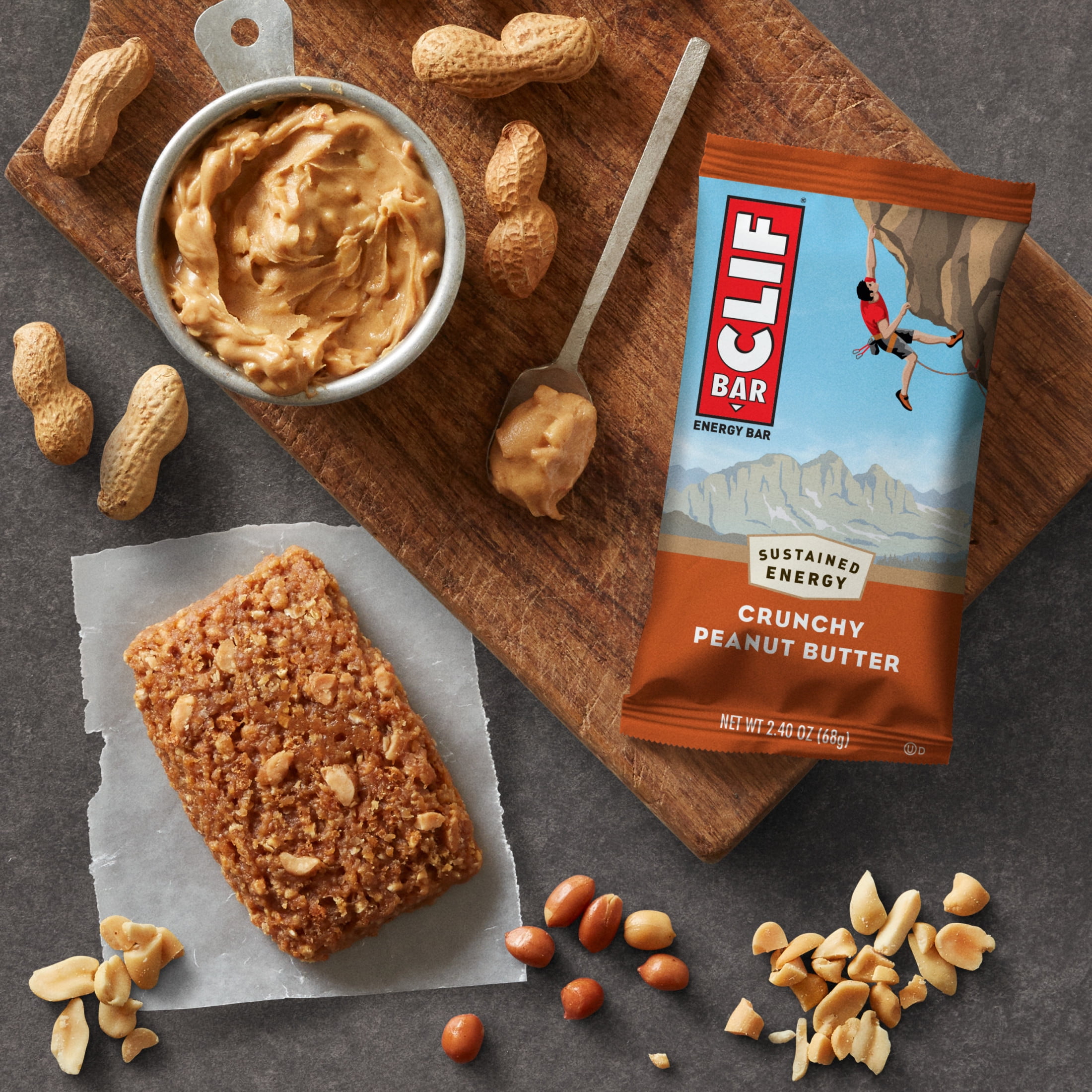 CLIF BAR Energy Bars, Variety Pack, 2 Flavors, Plant Based Protein Bars, 18ct