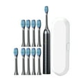thumbnail image 4 of ZFYXGS Travel Electric Toothbrush for Adults with Case, 10 Brush Heads and 6 Modes, Black, 4 of 6