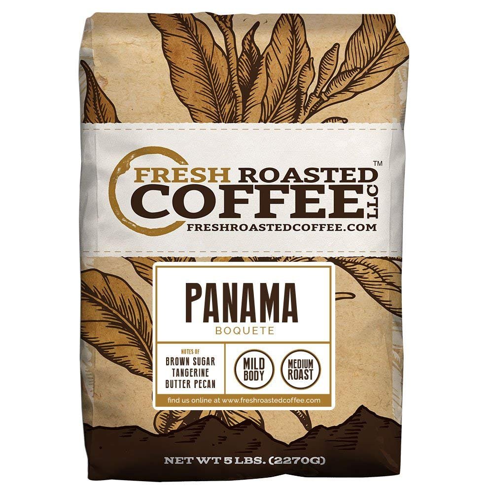 Panama Boquete Coffee, 5 Lb. Bag, Whole Bean Coffee, Fresh Roasted