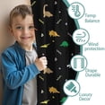 thumbnail image 3 of Blackout Kids Curtains,Colorful Dinosaurs Geometric Shapes Pattern Childrens Insulated Curtains Set Of 2,Bedroom Essentials,Toddler Room Decor 42"x84", 3 of 5