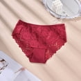 thumbnail image 2 of Ruimatai Women Plus Size High Waist Thong Underwear Breathable Seamless Lace Panties Comfortable Everyday Wear, 2 of 9