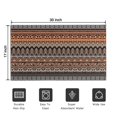 thumbnail image 5 of Bohemian Retro Floral Non-Slip Entryway Door Mat,Boho Indoor Decor Durable Low Plush Door Mat,Washable Welcome Rug for Patio Hallway Home Decor 17x30 Inches, 5 of 7
