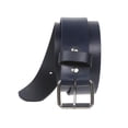 thumbnail image 2 of 1 1/2" Standard Snap on Removable Roller Buckle Plain Solid Leather Belt, 2 of 4
