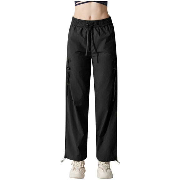 WEAIXIMIUNG Womens Plus Size Jeans Bootcut Ladies High Waist Drawstring Relaxed Straight Leg Pants 3 Proof Cargo Wide Leg Trousers for Yoga Running & Leisure