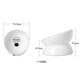 thumbnail image 3 of elevados para gatos, platos de comida para gatos de interior, comederos elevados simples estables de fácil limpieza para gatos, suministros blanco inclinado Salvador  Cuenco elevado para gatos, 3 of 9