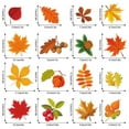 thumbnail image 2 of Thanksgiving Fall Leaves Window Clings Window Decals Fall Clings for Glass Window Seasonal Autumn Decoration, 2 of 7