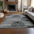 thumbnail image 6 of Addison Rugs Mayfield Washable Contemporary Art Deco Black Rectangle Rug, 10' x 14', 6 of 6