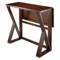 thumbnail image 5 of Contemporary Home Living Harrington 3-Pc Drop Leaf High Table, 2-29 Cushion Round Seat Stools, 5 of 12
