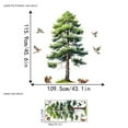 thumbnail image 5 of Large forest tree stickers, tree and bird decals, animal wall stickers Removable Peel and Stick Art Murals for Kids Room Nursery Bedroom Living Room Home, 5 of 7