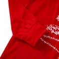 thumbnail image 4 of GRNSHTS Christmas Pajamas for Family, Matching Family Xmas PJs Sets Christmas Tree Printed Long Sleeve Top and Pants Sleepwear (Red,Mom/S), 4 of 9