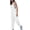 White, variant on Sleeveless Jumpsuit for Women Fashion Loose Casual Romper with Cuffed Pants Summer Beach Vacation Clothes for Women White Xxl