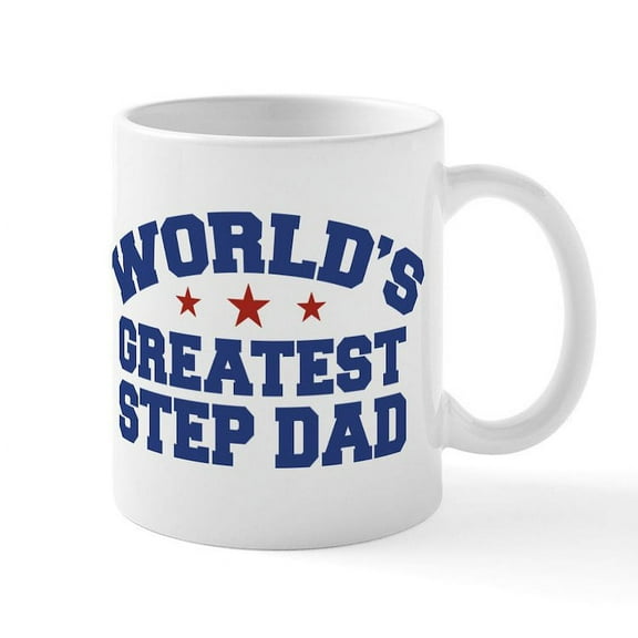 CafePress - World's Greatest Step Dad Mug - 11 oz Ceramic Mug - Novelty Coffee Tea Cup