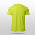 thumbnail image 3 of Men's Cotton Tshirts Casual Short Sleeve Ribbed Crewneck Shirts Oversized Basic Solid Shirts Plus Size Blouses, 3 of 6