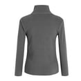 thumbnail image 4 of zaveiop Women's Long Sleeve Casual Lightweight Turtleneck Top Slim Fit Thermal Active Layer Shirts (Z-Grey, XL), 4 of 5