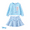 Sky Blue, variant on Disney Frozen Girls Dresses Sets Elsa Graphic Crewneck Crop Sweatshirt and Plaid Skirt Outfits Toddler Kids 3-4T