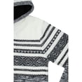 thumbnail image 4 of X RAY JEANS Mens Stripe Pattern Hooded Sweater, Black, 3XL, 4 of 7