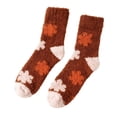 thumbnail image 2 of Lumtrix Fuzzy Socks For Women Men Cozy Winter Fluffy Slipper Socks Fall Soft Plush Warm Thick Socks For Sleeping, Lounge & Home Wear, Cute Thanksgiving Holiday Gifts H One Size, 2 of 5