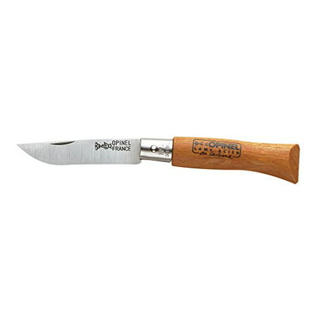 Opinel N Degree4 Bechwood Handle Carbon Steel Knife, 5 cm