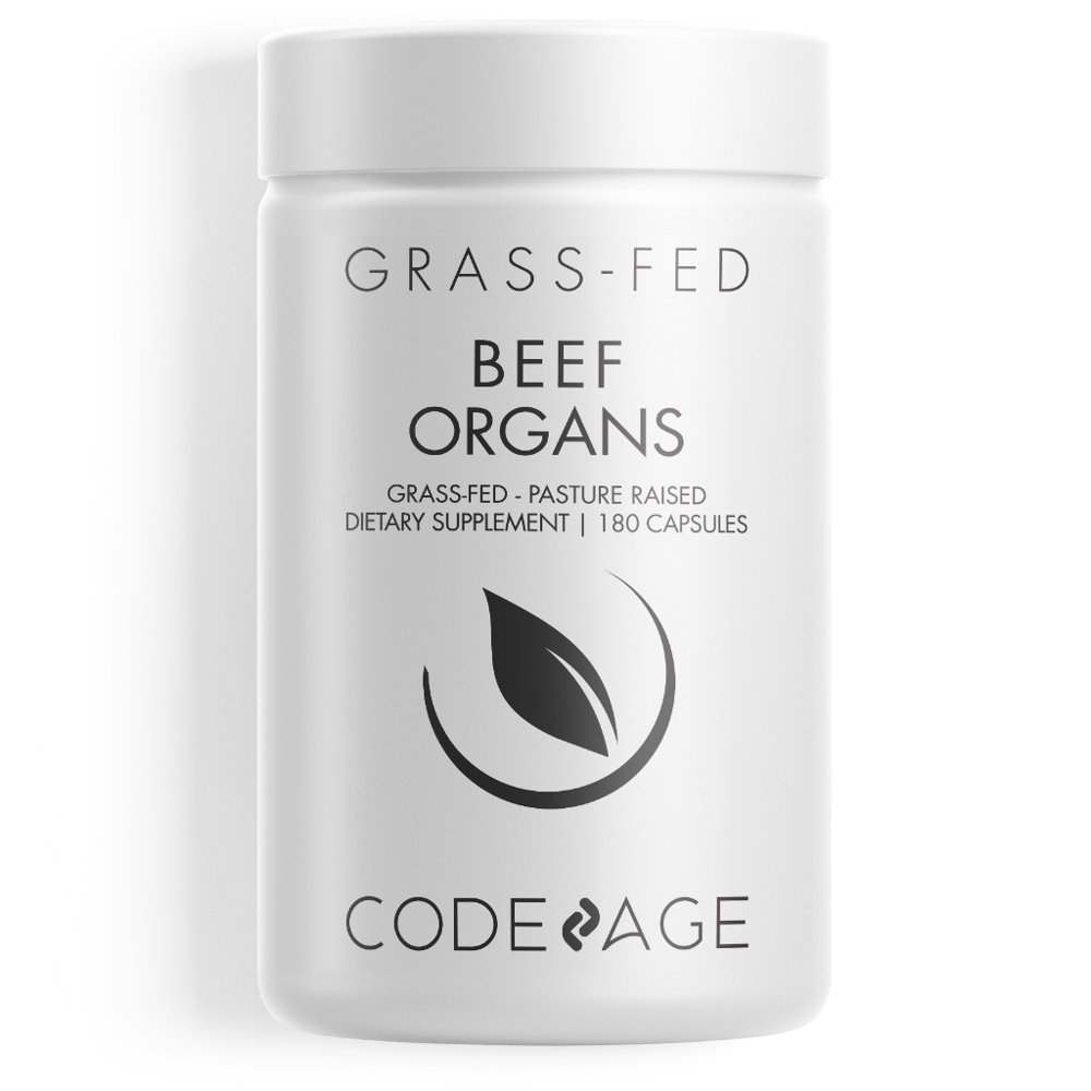 Codeage GrassFed Beef Organs Supplement, Freeze Dried, NonDefatted