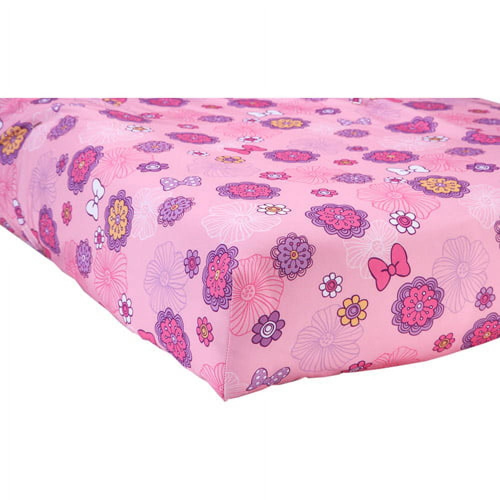 Disney Minnie Mouse Fluttery Friends 4-Piece Toddler Bedding Set
