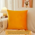 thumbnail image 3 of CSCHome Square Throw Pillows Velvet Soft Decorative Pillow 16x16inch Full and Fluffy, Cozy and Comfortable for Sofa Couch Bed, 3 of 6