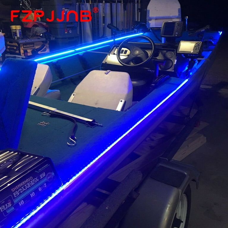 FZPJJNB Ultraviolet LED Strip Light Night Fishing Boat Blacklight Best strip  Blue 8000K 