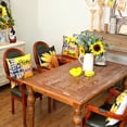 thumbnail image 4 of Summer Pillow Covers 18x18 Inch Set of 4, Floral Daisy Home Sweet Home Black Yellow Farmhouse Decorative Throw Pillowcases for Home Sofa Couch Decoration G533-18, 4 of 6