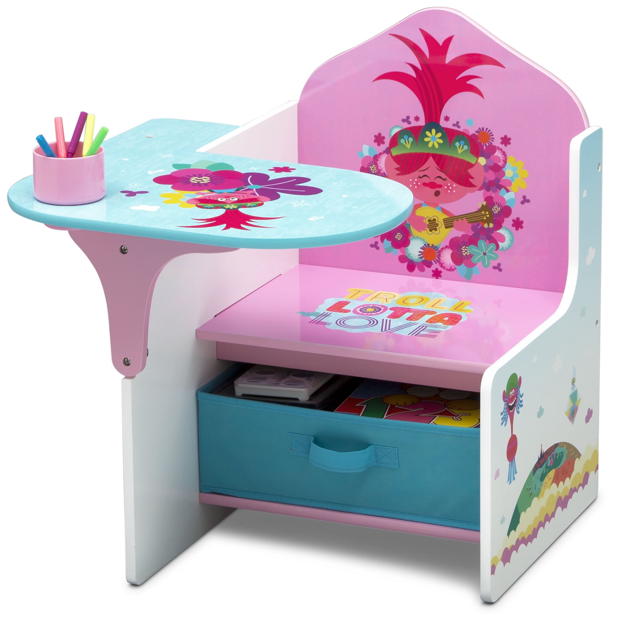 Delta Children Chair Desk with Storage Bin Ideal for Arts & Crafts Snack & PJ 
