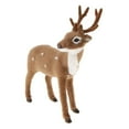 thumbnail image 6 of Miniature Lifelike Deer Doll Kids Children Toy Gift Xmas Ornament Home Decor Standing Dark Brown style 3, 6 of 7