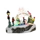thumbnail image 5 of Figura navideña brillante Escena de nieve navideña Casa en miniatura Escena navideña Edificio para fiesta Chimenea Regalo para el hogar interior, 5 of 9