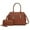 Brown, variant on MKF Collection Gardenia Vegan Leather Women's Tote Bag & Wallet, Trend Crossbody Purse Handbag by Mia K - Red