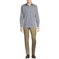 thumbnail image 3 of George Men's Classic Plaid Dress Shirt with Long Sleeves, Sizes S-3XL, 3 of 5