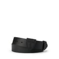 thumbnail image 2 of Polo Ralph Lauren Men's Shield Buckle Leather Belt Black on Black 34, 2 of 4