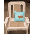 thumbnail image 2 of Carolines Treasures BB7997PW1414 Ankole-Watusu Cow Blue Check Fabric Decorative Pillow, 14 x 14 in., 2 of 2
