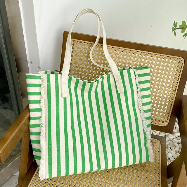 Paquete Informal Lona Casual Pack Square Shoulder Bag Daily Working Shopping Bag (Verde)