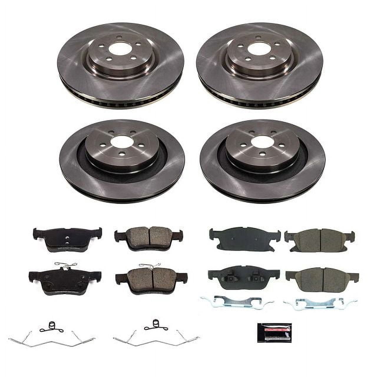 PowerStop Front and Rear Stock Replacement Brake Pad and Rotor Kit Fits: FORD Select Models KOE8543