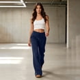 thumbnail image 6 of Womens Flare Leg Sweatpants Drawstring Elastic Waist Jogger Pants 2026 Fall Travel Sweat Pants with Pockets, XL, 6 of 7