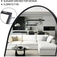 thumbnail image 5 of Full-Length Floor Mirror with Stand, 59x16in Wall Mirror for Bedroom, Safety Glass, Aluminum Frame, 5 of 6