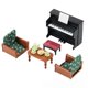 thumbnail image 4 of Mini muebles de casa de juegos de juguete en miniatura, escena de sala de estar, decoración de escritorio, modelo de simulación, casa de muñecas para niña, 4 of 4