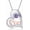 MOM Heart, variant on Sister Necklace for 2 925 Sterling Silver Love Heart 2 Sisters Necklace Birthday Gift Jewelry for Women BBF Family