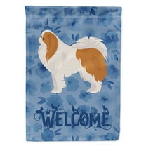 Carolines Treasures CK6004GF Japanese Chin 1 Welcome Flag Garden Size Small multicolor