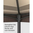 thumbnail image 4 of 10'x10' Outdoor Gazebo  Netting and Curtains, 10x10 OutdoorTent with Mosquito Netting Outdoor Canopy Shelter with 110 Square Feet of Shade Quick Setup Newly Designed Storage Bag, 4 of 9
