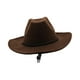 thumbnail image 1 of Sombrero de vaquero occidental Sombreros de Sombreros Accesorios para fotos Decoración transpirable Sombrero para el sol Sombrero de jazz para Marrón Yinane Sombrero de vaquero, 1 of 8