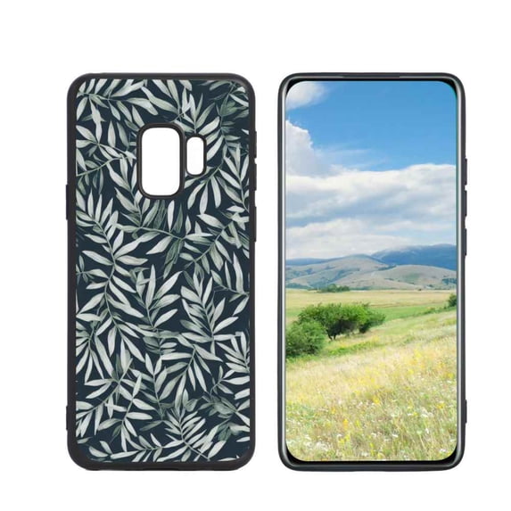 Compatible with Samsung Galaxy S9 Phone Case, Leaves111-54 Case Men Women, Flexible Silicone Shockproof Case for Samsung Galaxy S9