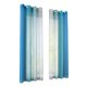 thumbnail image 2 of 2 Piezas Azul-tamaño M Voile Window Cortina Ojal Ancho Total 280cm Para Sa De Estar Con Cuerda Tiebacks De Sunnimix Panel de cortina de ventana transparente, 2 of 8