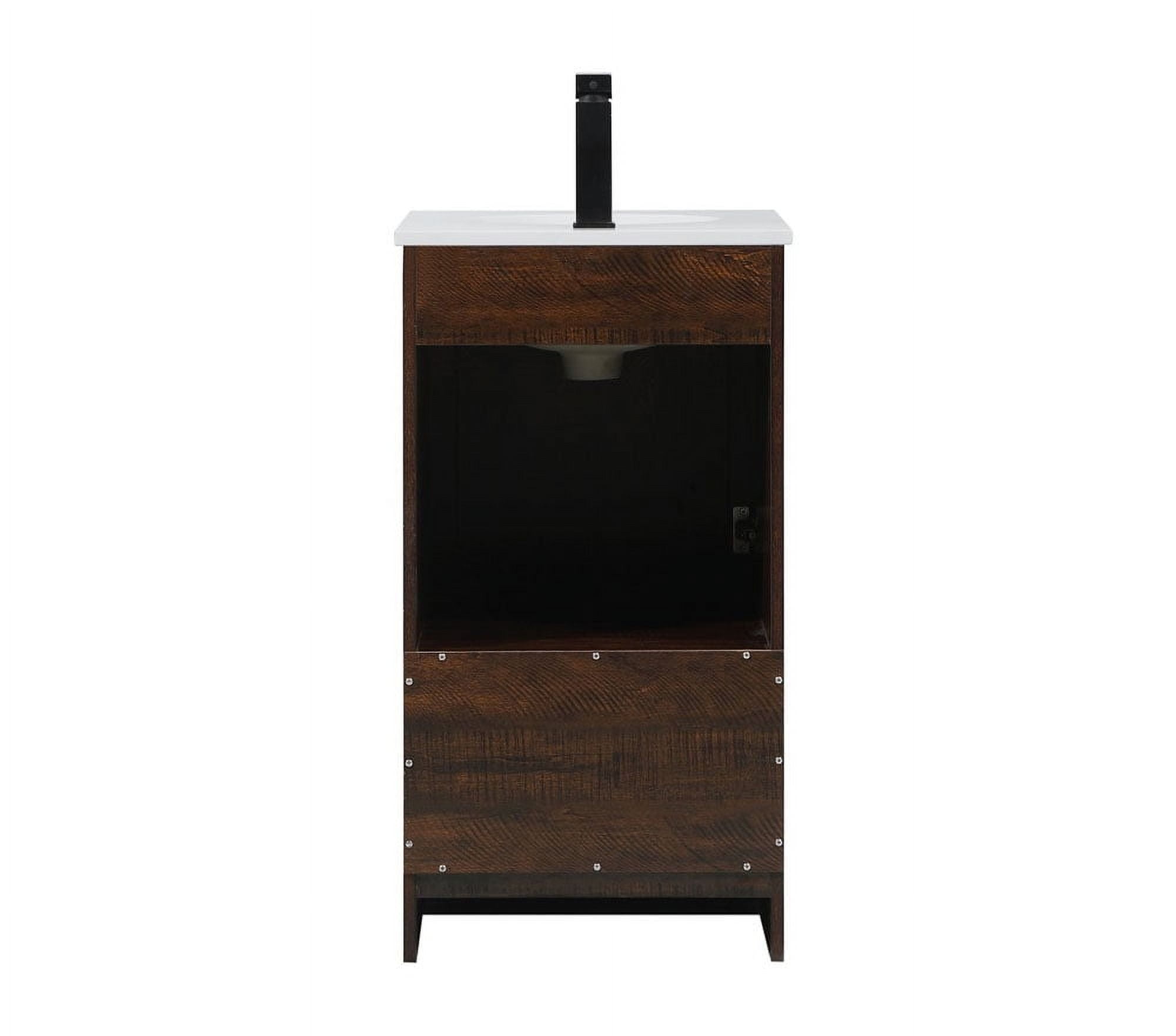 Elegant Kitchen and Bath 18 Inch Single Bathroom Vanity In Mango Wood