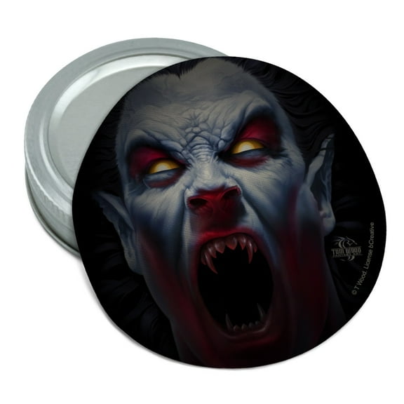 Creepy Scary Vampire Demon Awakening Round Rubber Non-Slip Jar Gripper Lid Opener