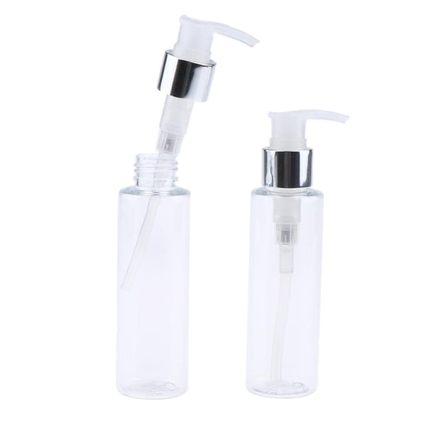 2 Unids Viaje Botella de Bomba Tubo Envase de Crema Contenedor Cosmético Estuche de Plástico Claro jinwen Botellas de la bomba