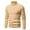 Khaki, variant on jsaierl Mens Sweater Knit Turtle Neck Warm Solid Top Long Sleeve Classic Stretch Slim Pullover Sweater