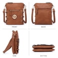 thumbnail image 3 of Women's Lightweight Functional Crossbody Bag Multi Pockets Shoulder Bag with Stylish Triple Compartments, 3 of 9